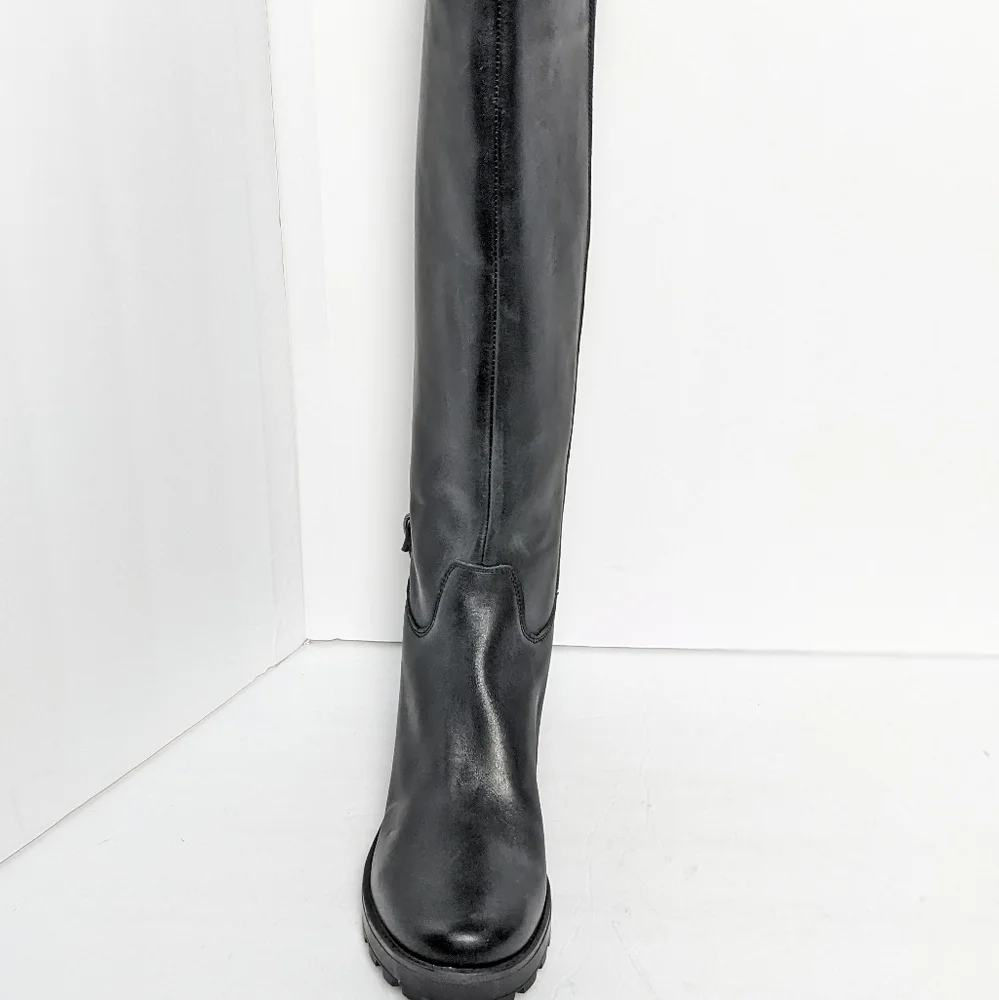 Girotti leather knee high boots - Picture 3 of 16